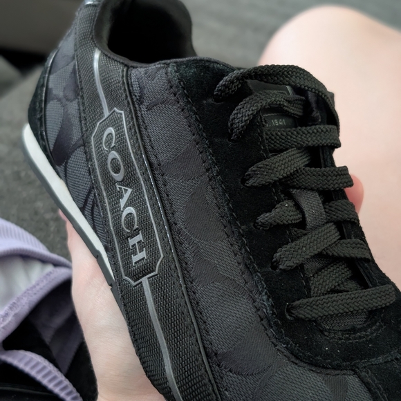 Coach Shoes - Coach Women's Black and Gray Sneakers